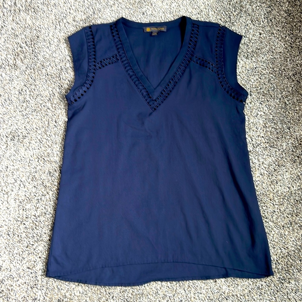 Outback Red by The Limited Cap-Sleeve Boho Top
